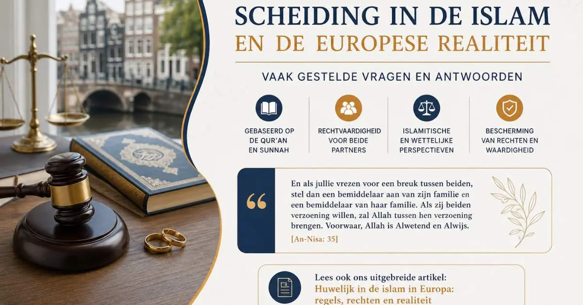 Islamitische scheiding in Europa: visuele weergave van huwelijk, conflict en verzoening binnen een islamitische context