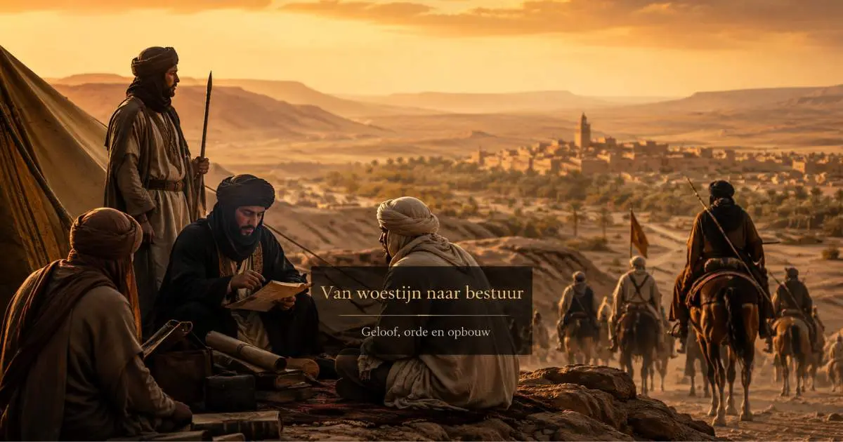 Almoraviden in de Sahara op weg van religieuze hervormingsbeweging naar georganiseerd bestuur