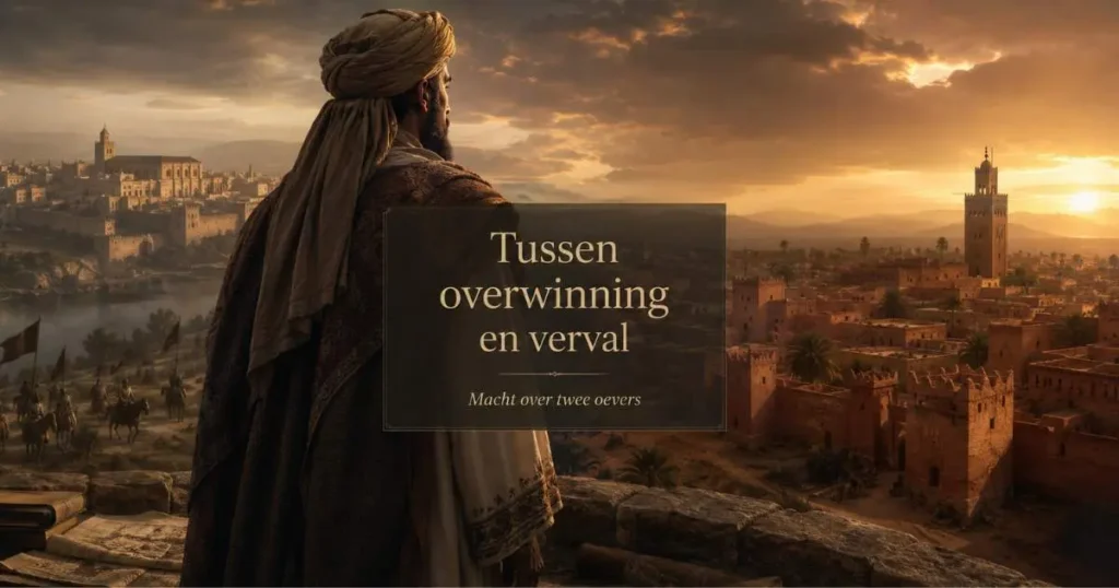 Historische illustratie van de Almoraviden tussen al Andalus en Marrakesh, van overwinning tot verval