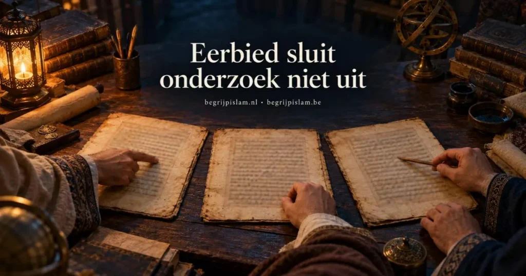 Geleerden vergelijken manuscripten voor onderzoek naar Imam Moeslim en Sahih Muslim