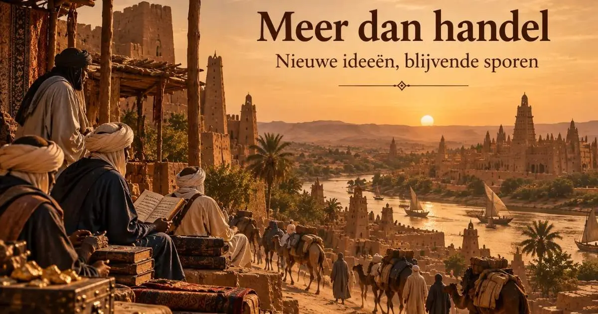 Historische handelsstad in West-Afrika met karavanen, geleerden en islamitische gemeenschappen
